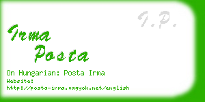 irma posta business card